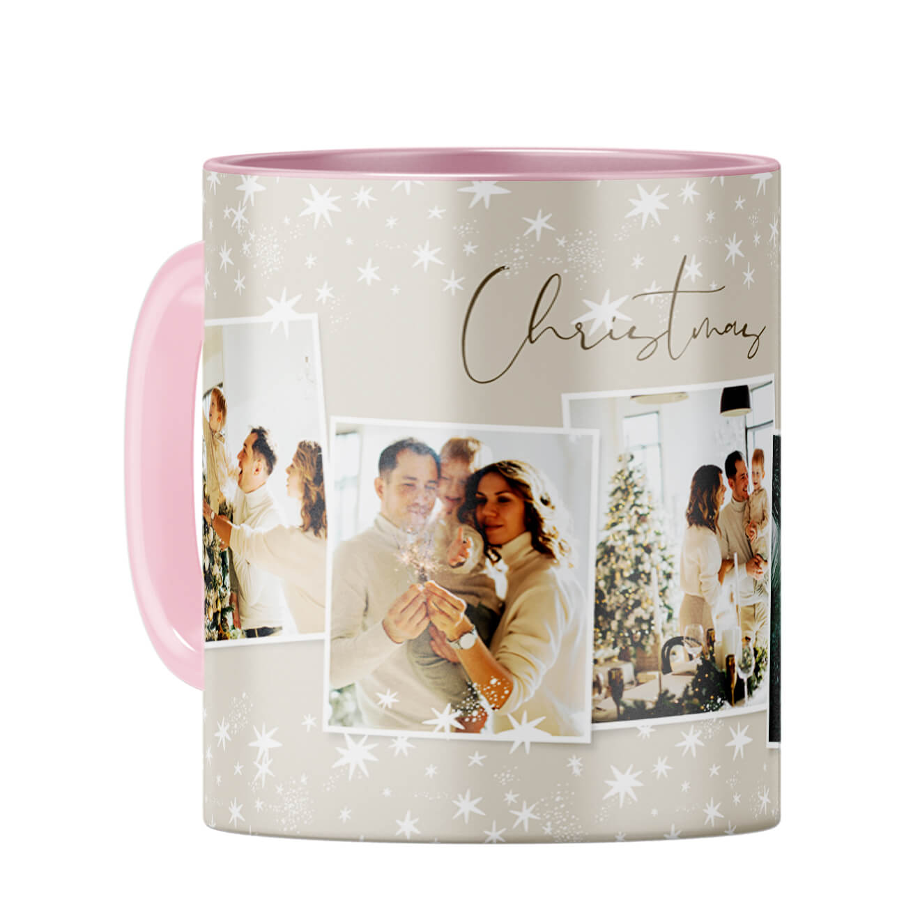 Christmas Coffee Mug Pink