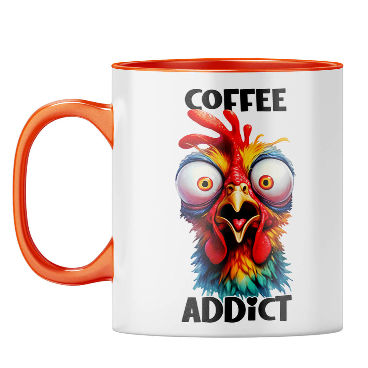 Coffee Addict Coffee Mug Orange