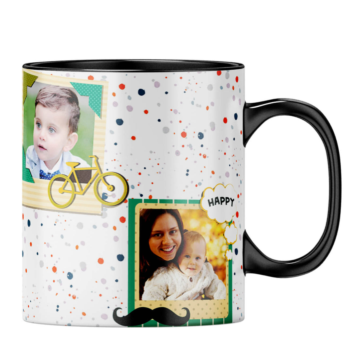 Cool Collage Coffee MugB-Black