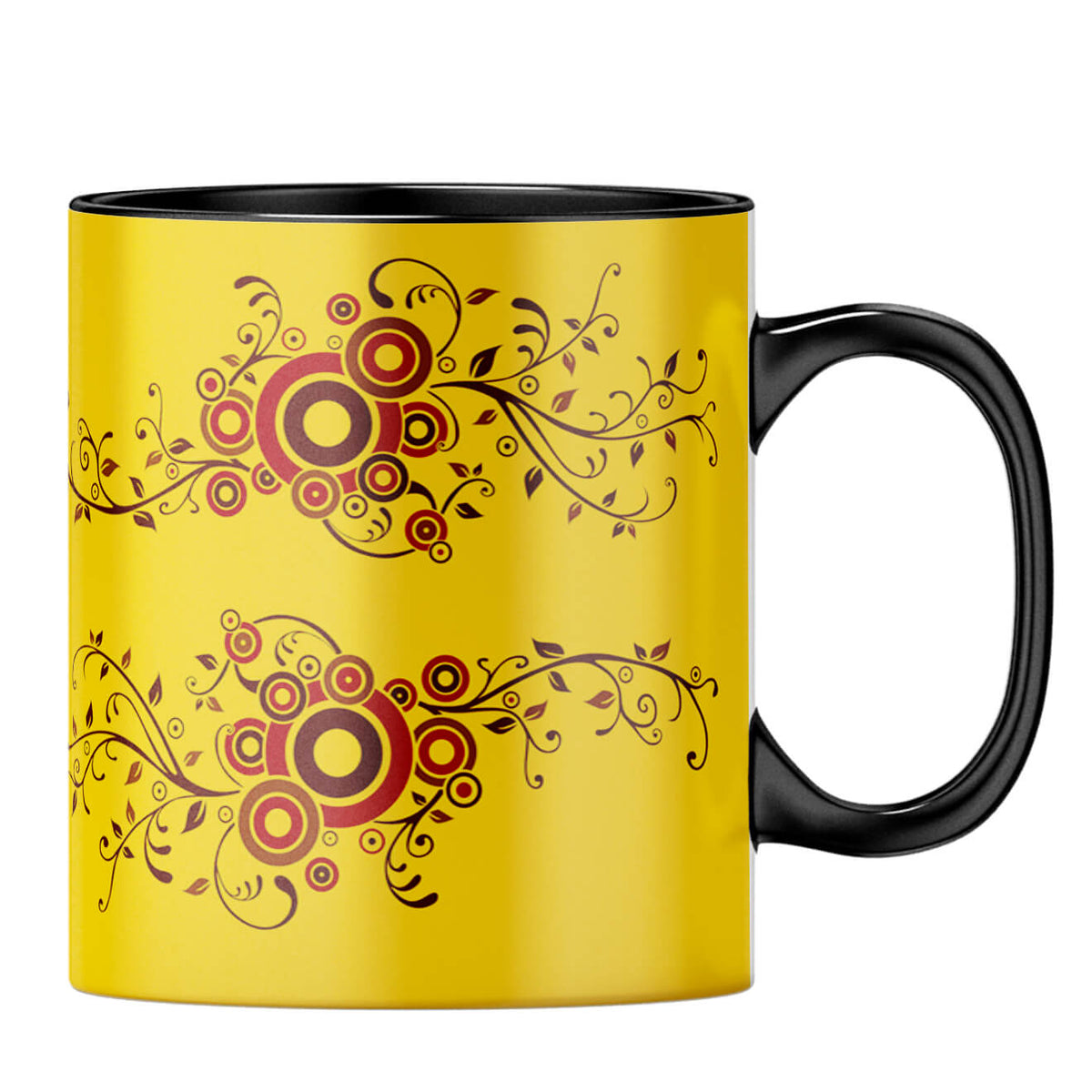 Cool Traditional Designer Printed Coffee MugB-Black