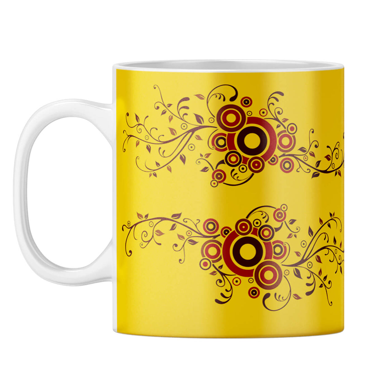 Cool Traditional Designer Printed Coffee Mug White