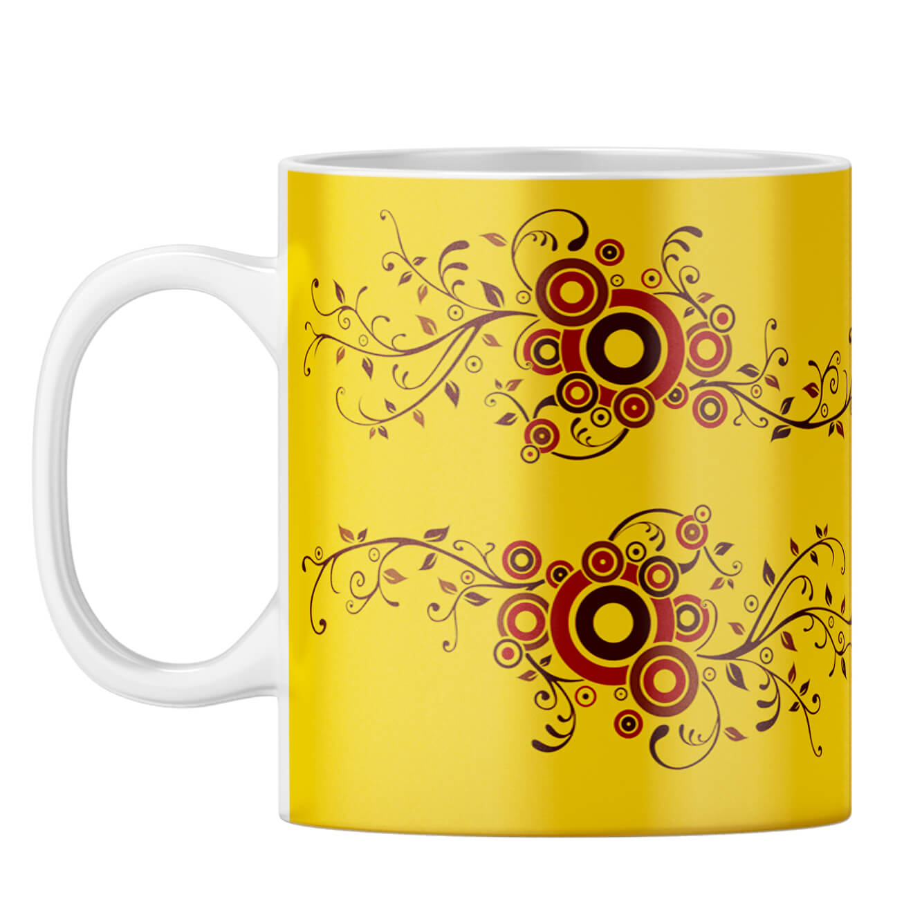 Cool Traditional Designer Printed Coffee Mug White