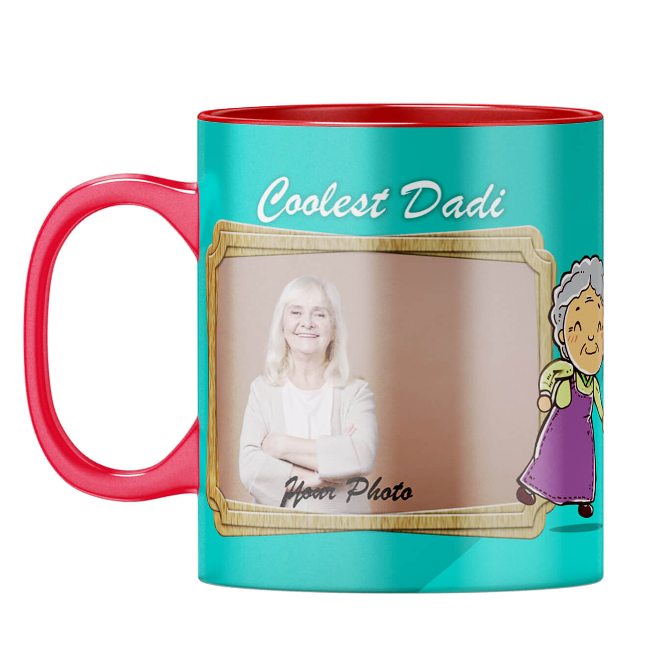 Coolest Dadi Coffee Mug Red