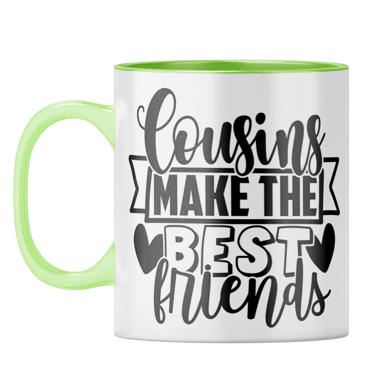 Cousins Make The Best Friends Coffee Mug Light Green