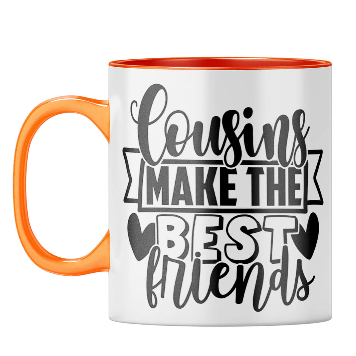 Cousins Make The Best Friends Coffee Mug Orange