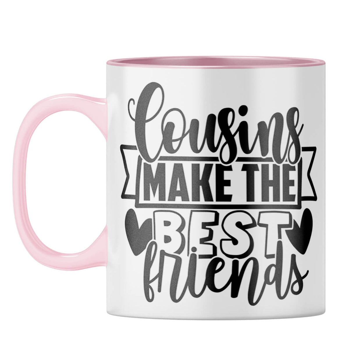 Cousins Make The Best Friends Coffee Mug Pink