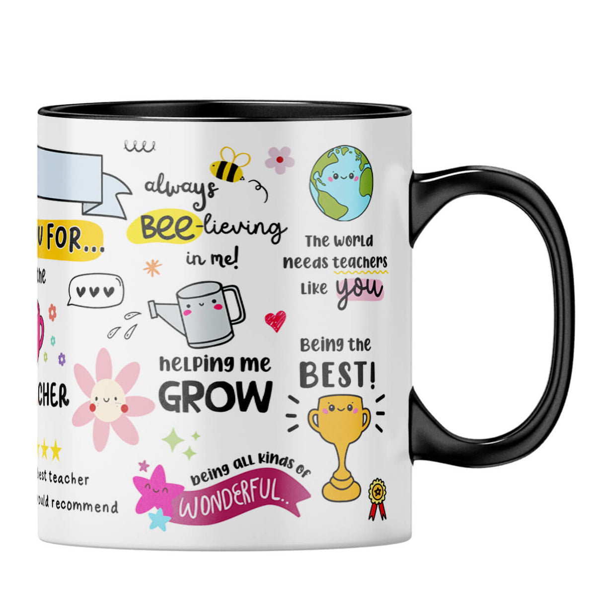 Customised Best Teacher Coffee MugB-Black