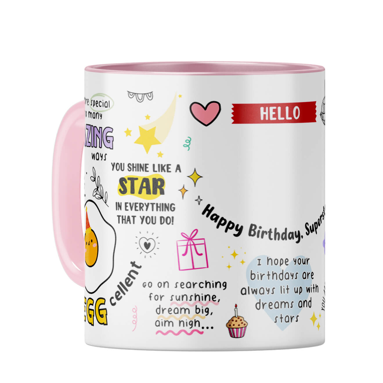 Customised Happy Birthday Superstar Coffee Mug