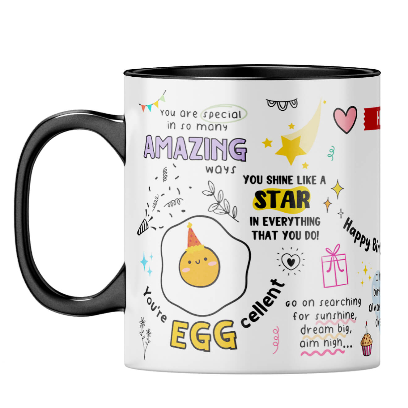 Customised Happy Birthday Superstar Coffee Mug