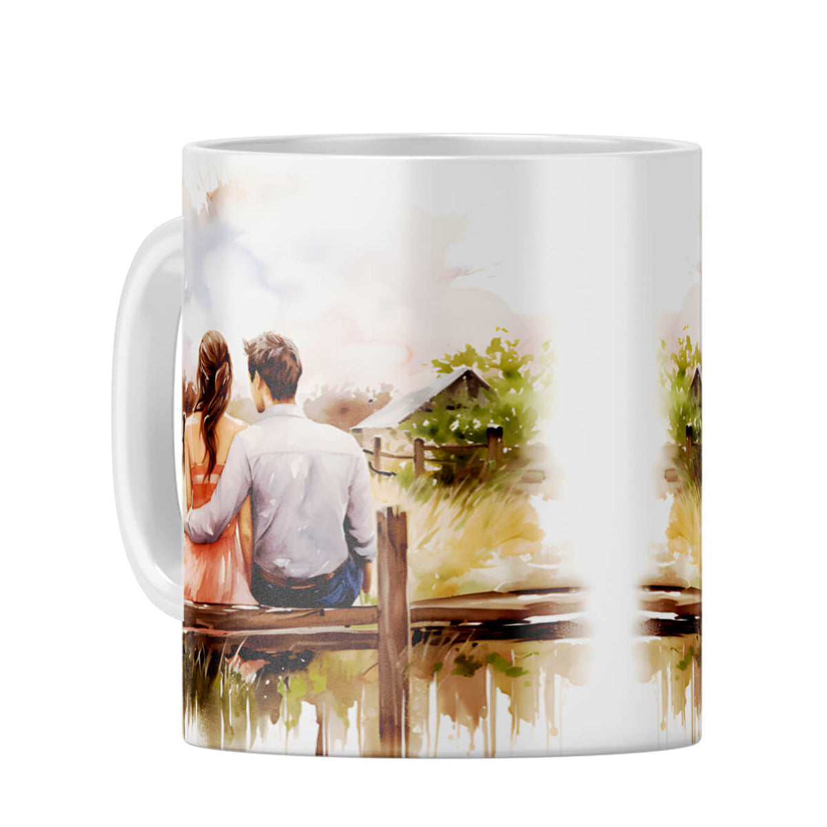 Customised Love Message Coffee Mug White