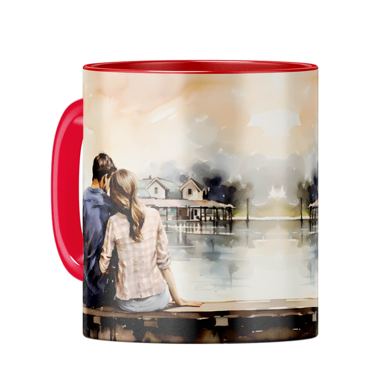 Customised Loving Message Coffee Mug Red