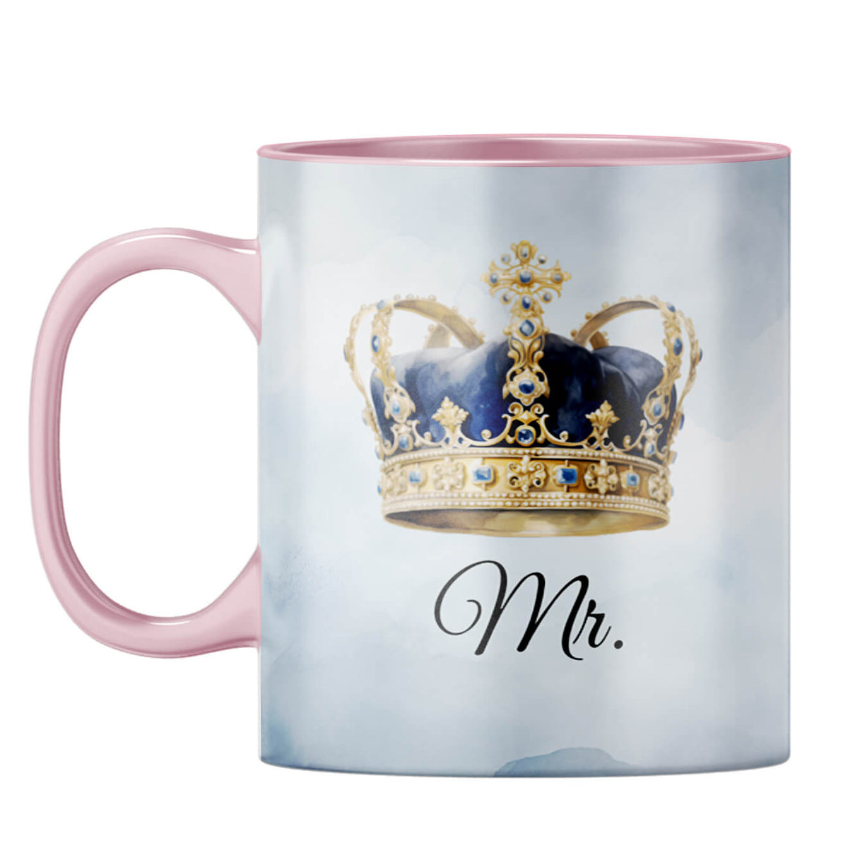 Customised Name Mr Coffee Mug Pink