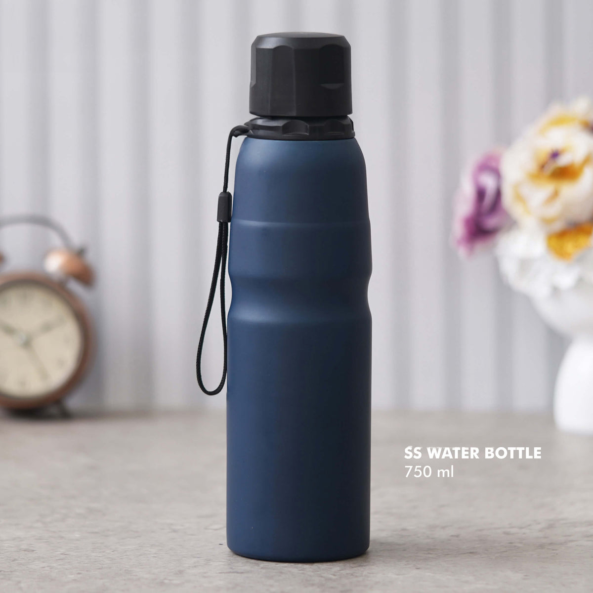 Customizable Blue Stainless Steel Bottle - Ideal for Gifting