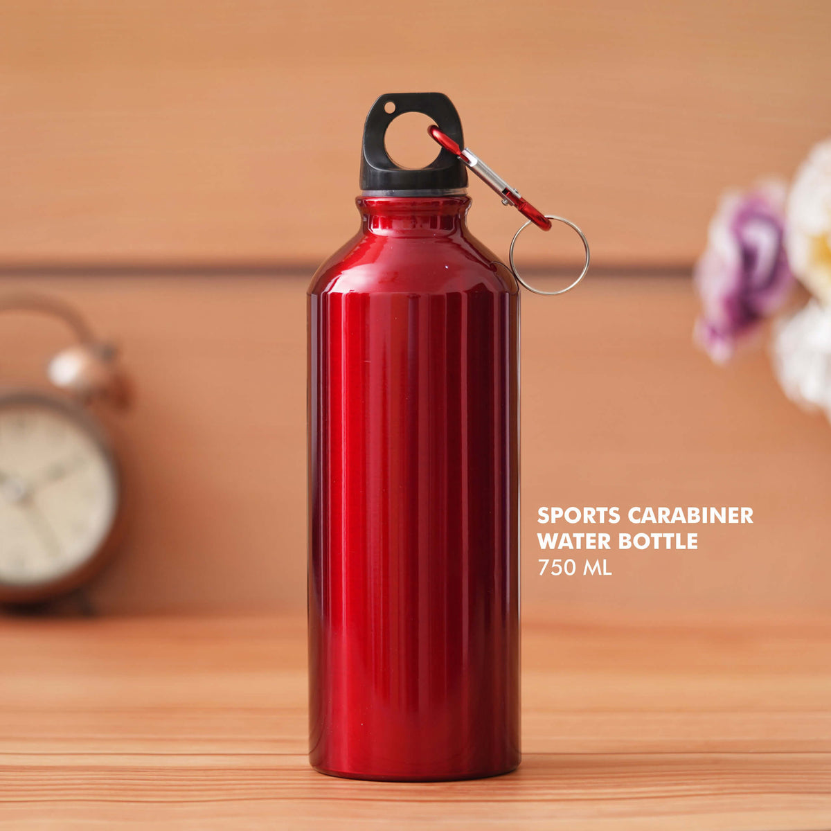 Customizable Large Red Aluminum Sports Bottle - Perfect for Gifting