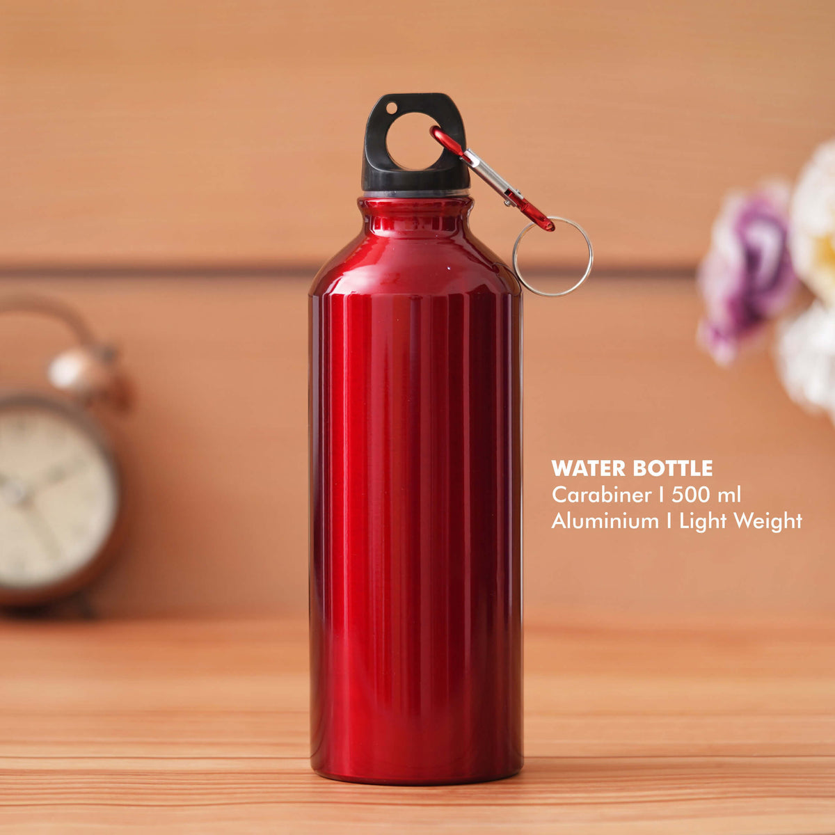 Customizable Red Aluminum Sports Bottle - Ideal for Personal & Corporate Gifts