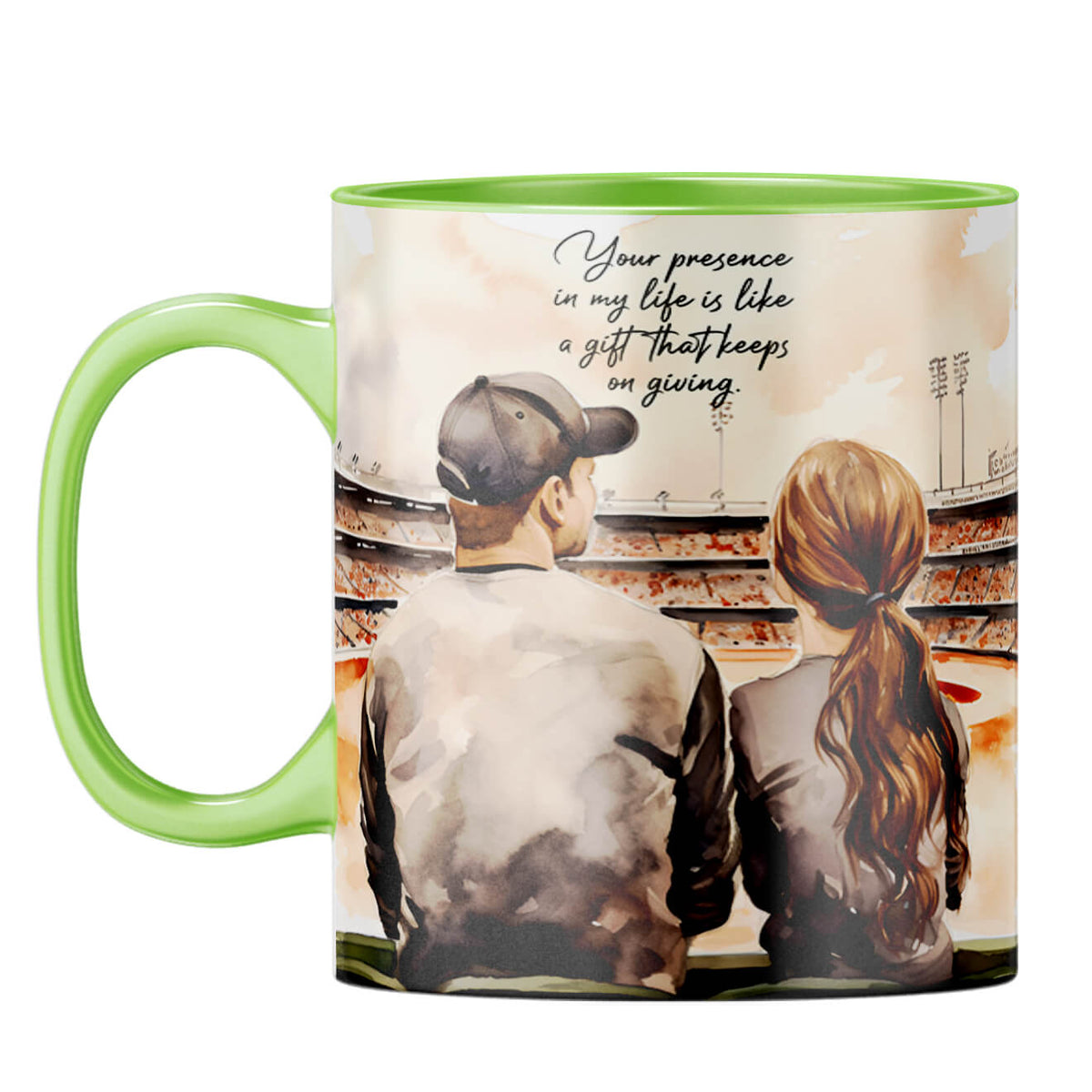 Dad I Am Proud to Be Your Daughter Coffee Mug Light Green