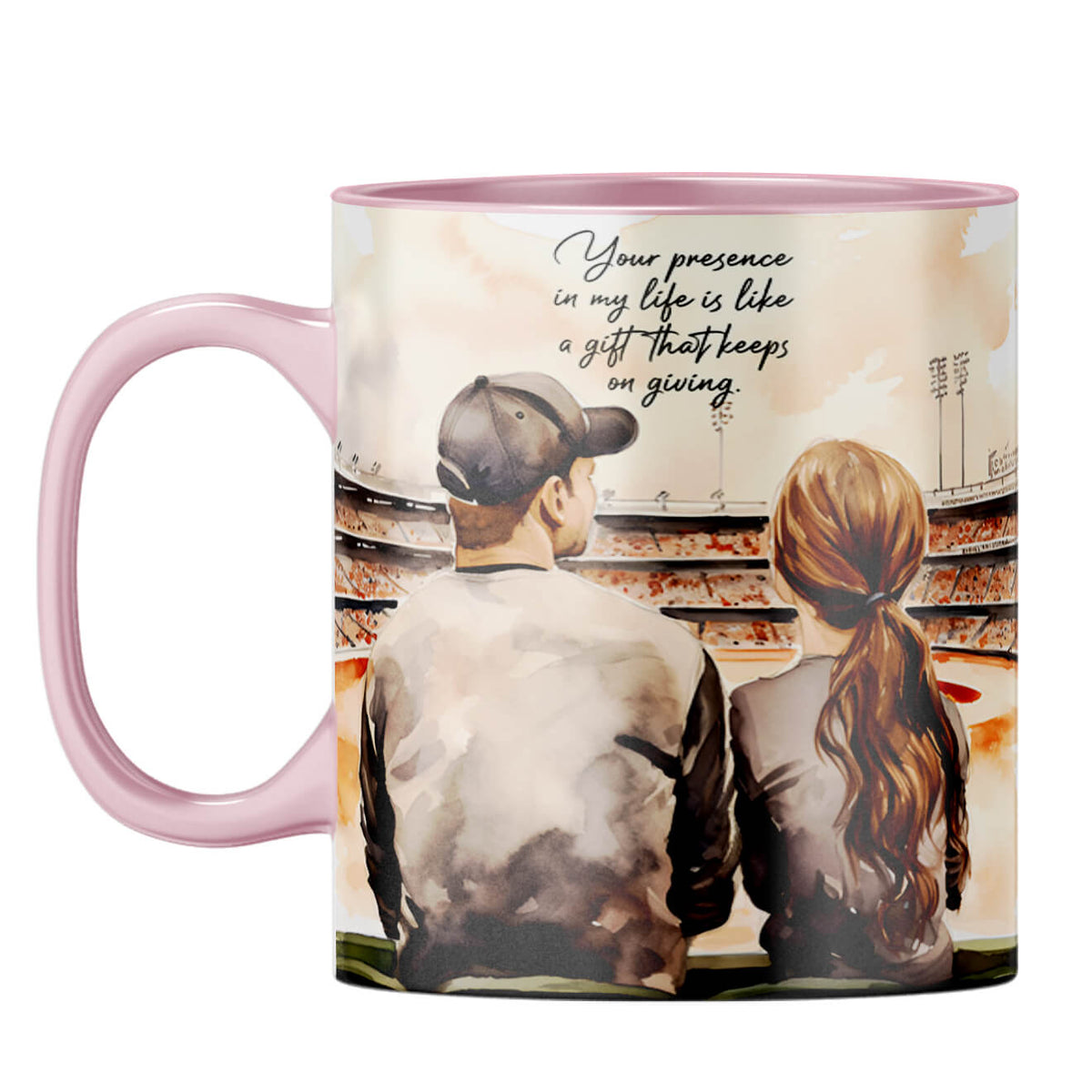 Dad I Am Proud to Be Your Daughter Coffee Mug Pink