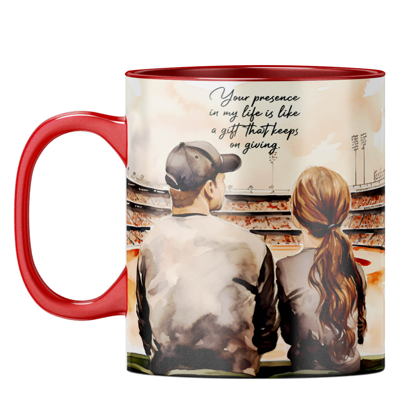 Dad I Am Proud to Be Your Daughter Coffee Mug Red