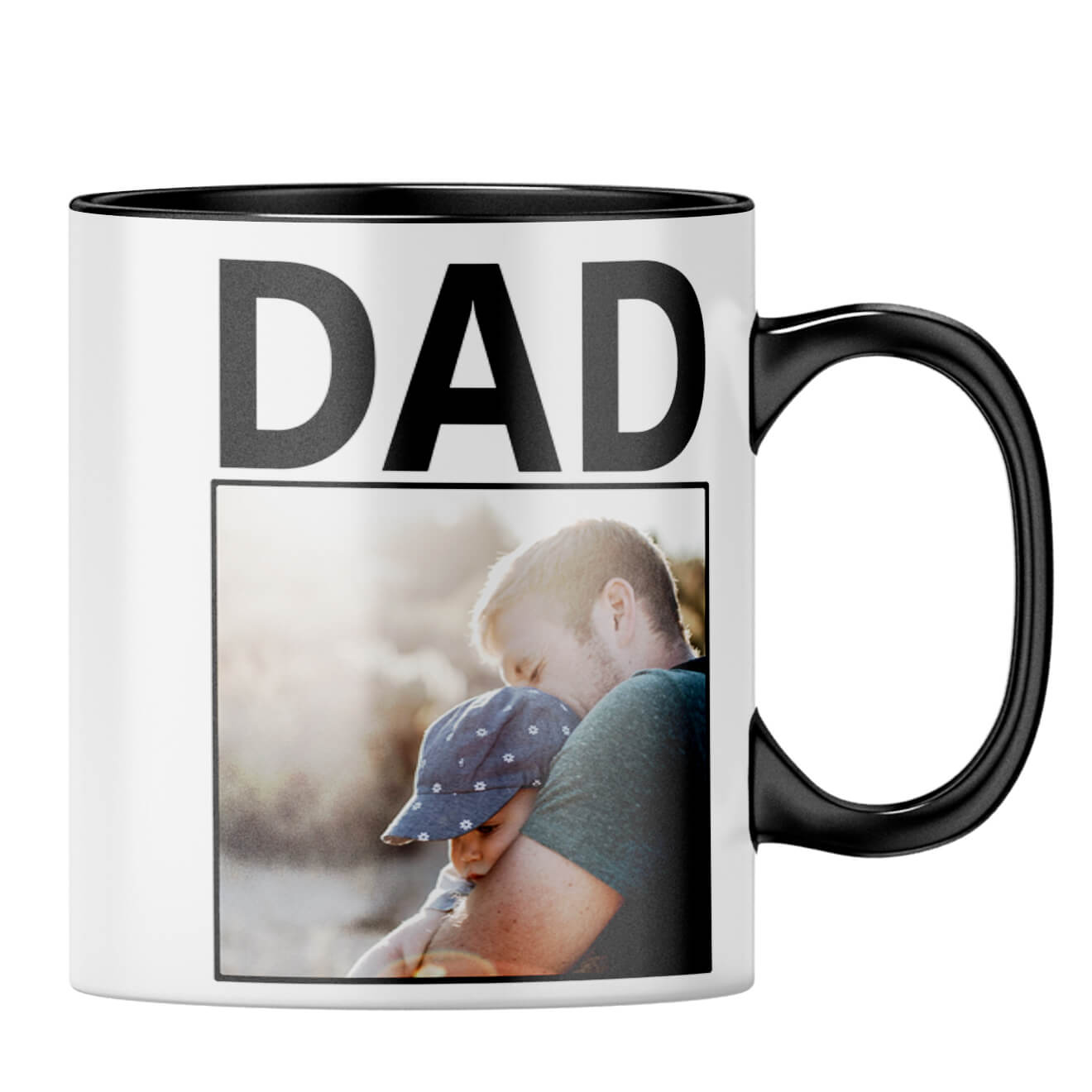 Dad Nutritional Fact Coffee MugB-Black