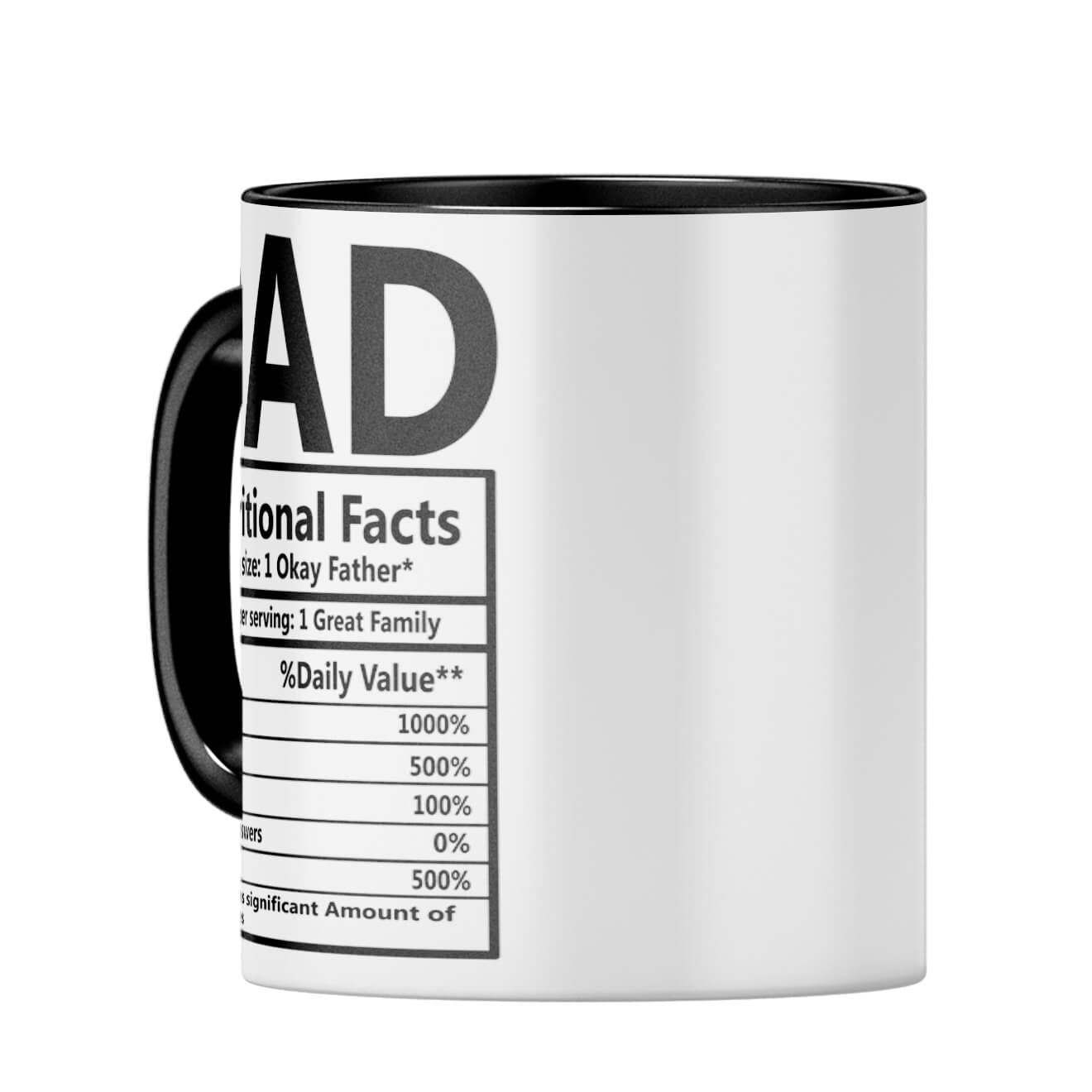 Dad Nutritional Fact Coffee Mug