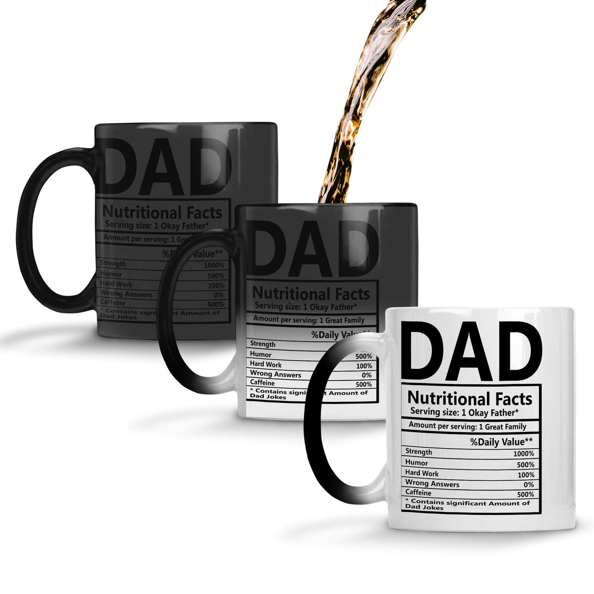 Dad Nutritional Fact Coffee Mug Magic