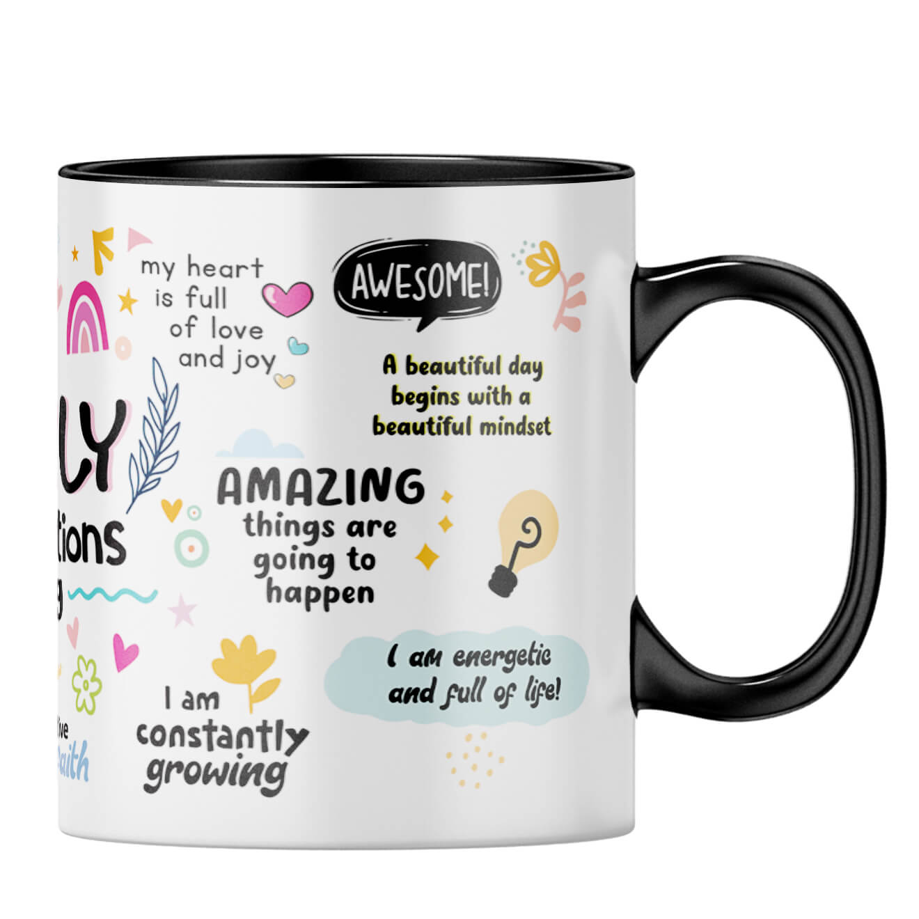Daily Affirmation Coffee MugB-Black