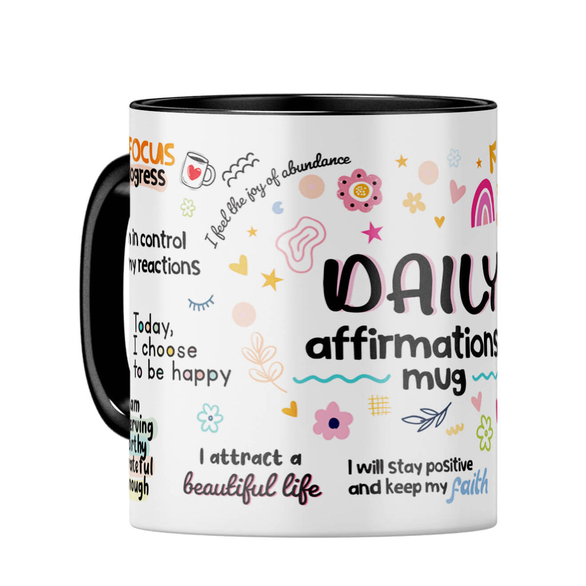 Daily Affirmation Coffee Mug Black