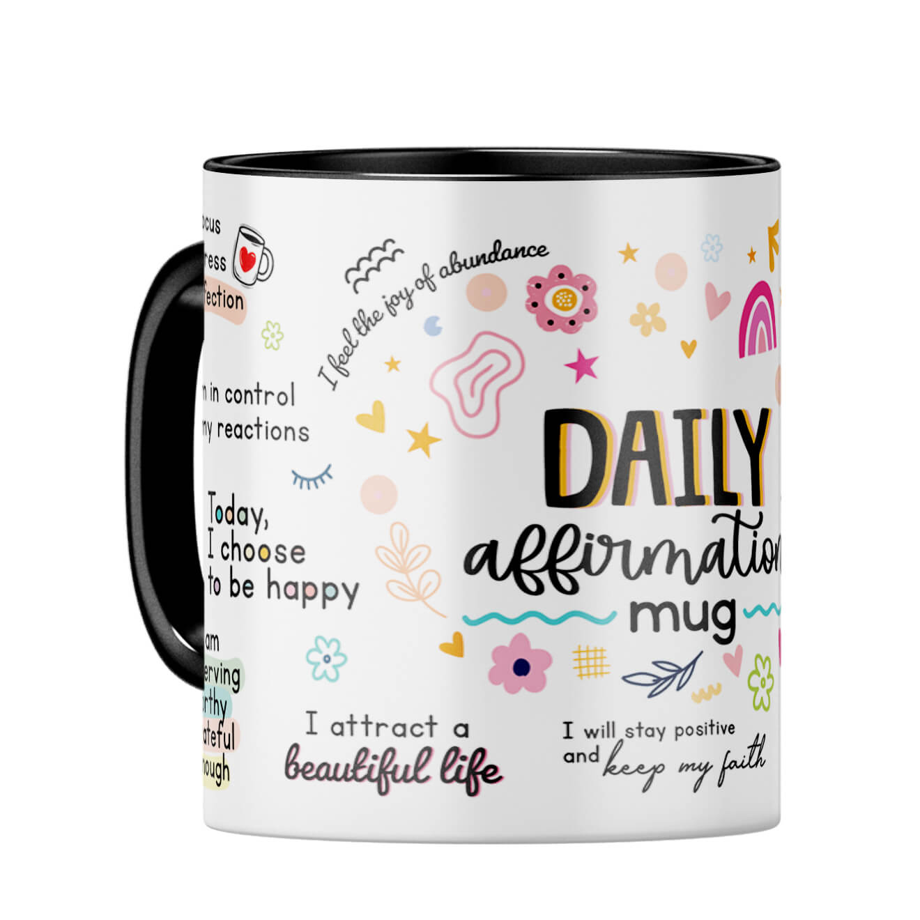 Daily Affirmations Coffee Mug Black