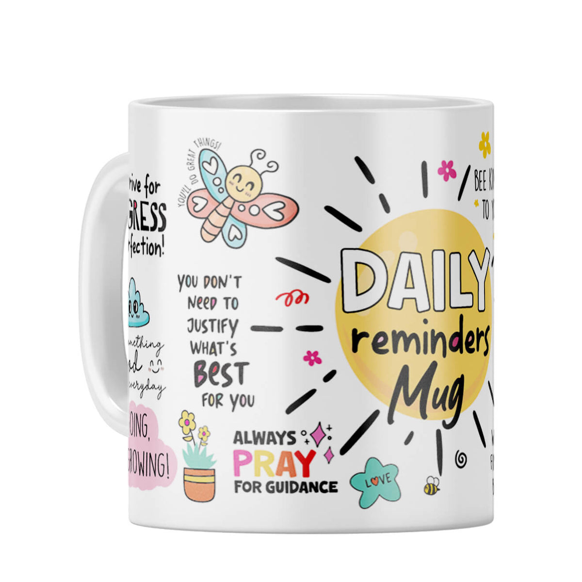 Daily Reminders Coffee Mug White