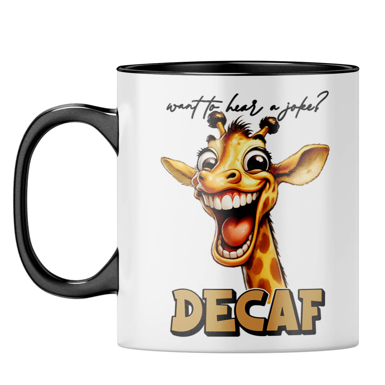 Decaf is Joke Coffee Mug Black
