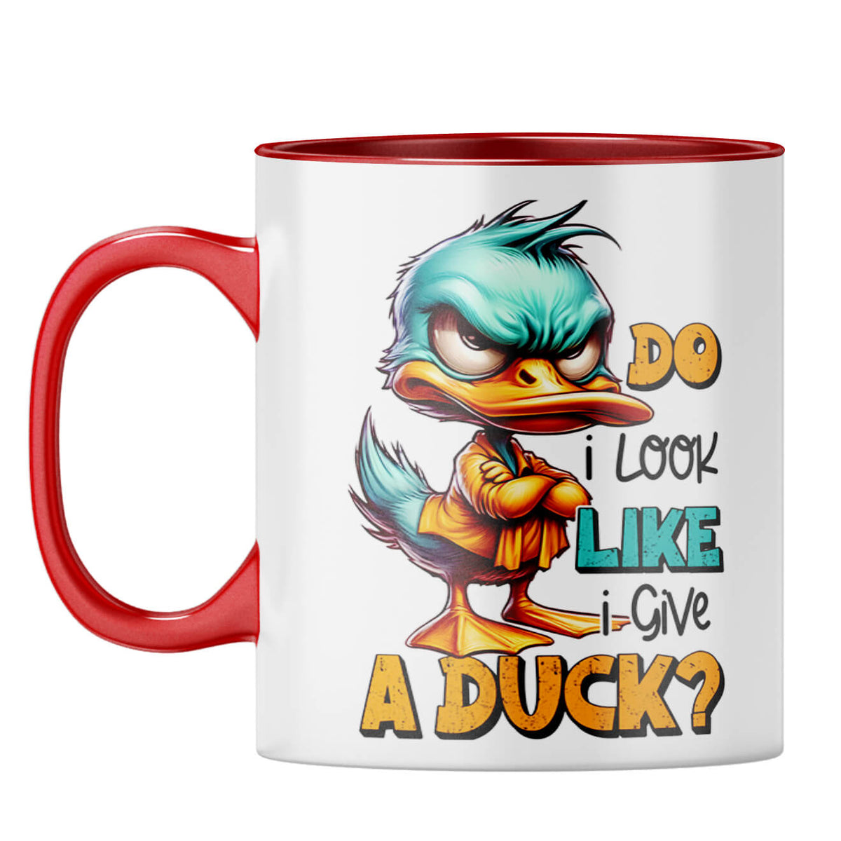 Do I Give A Duck Coffee Mug Red