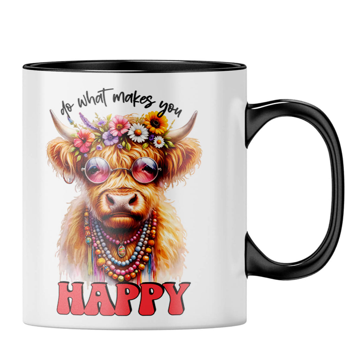 Do What Makes You Happy Coffee MugB-Black