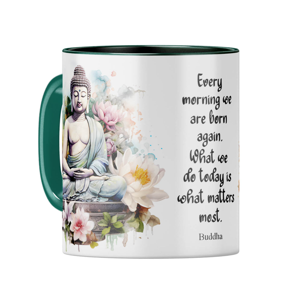 Do What Matters Coffee Mug Dark Green