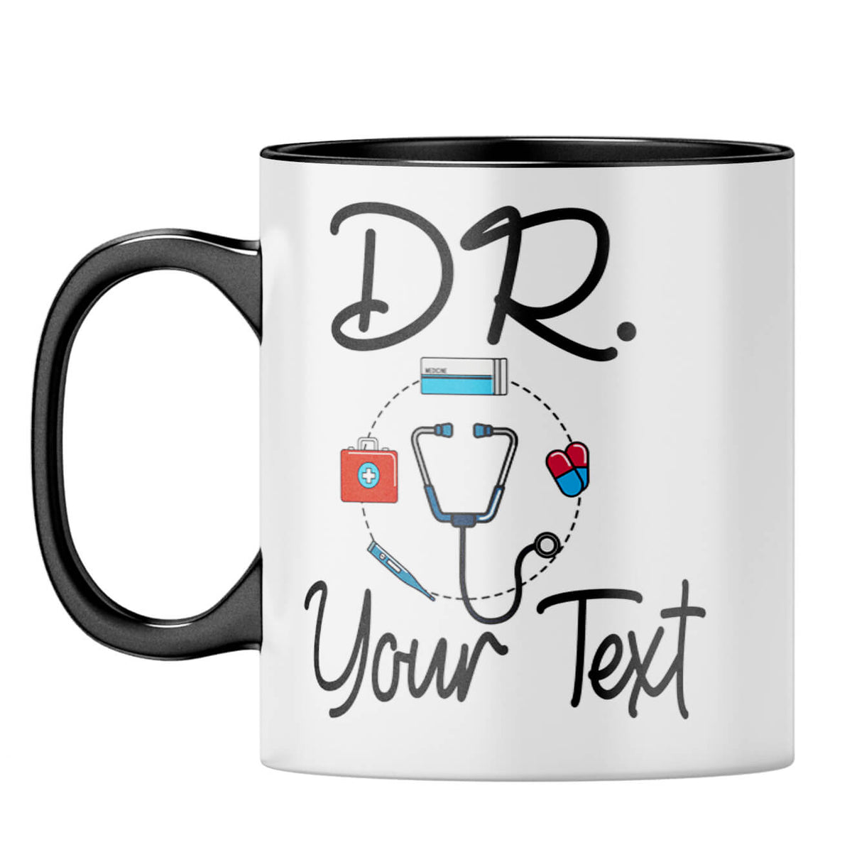 Doctor Gift Photo Coffee Mug Black