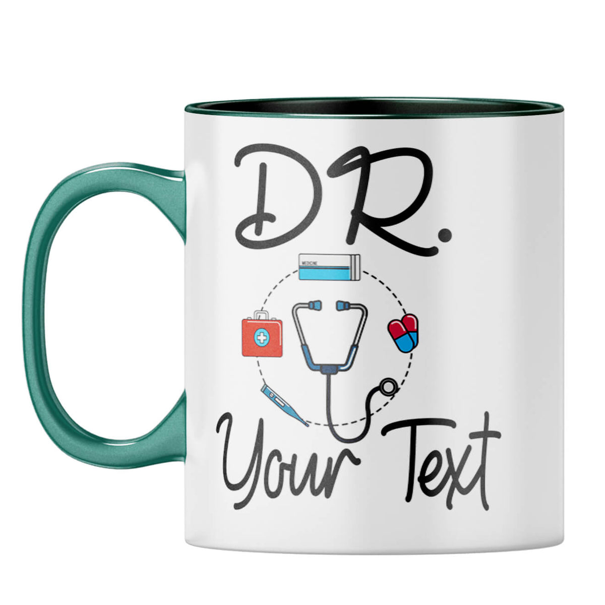Doctor Gift Photo Coffee Mug Dark Green