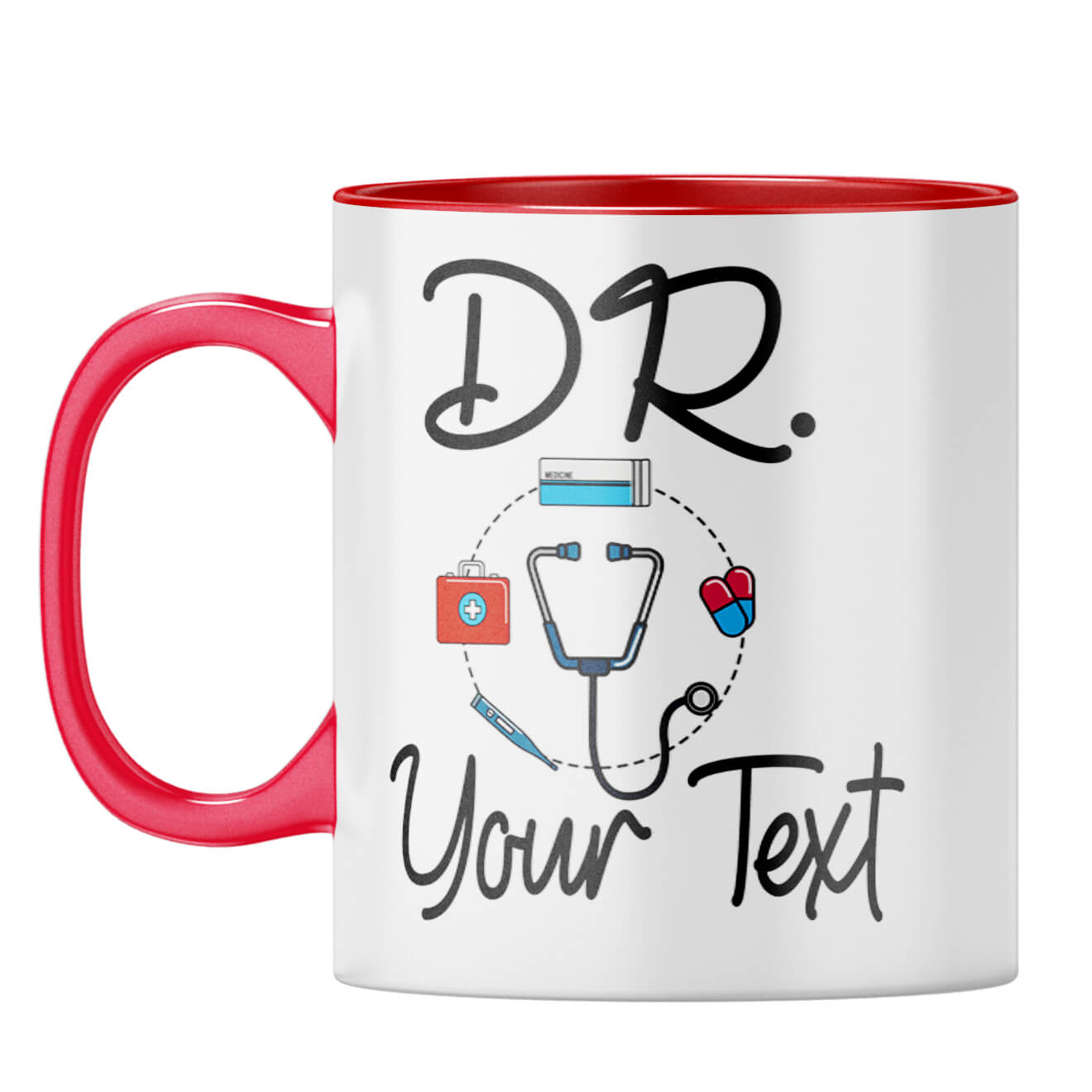 Doctor Gift Photo Coffee Mug Red