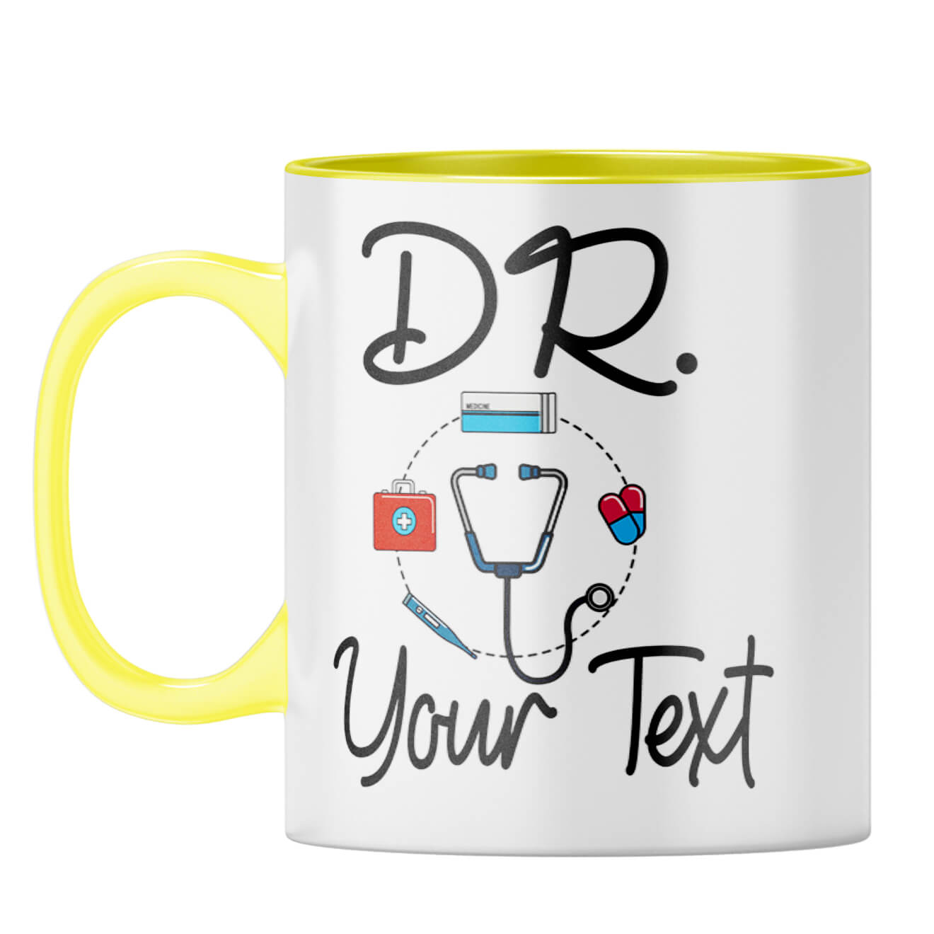 Doctor Gift Photo Coffee Mug Yellow