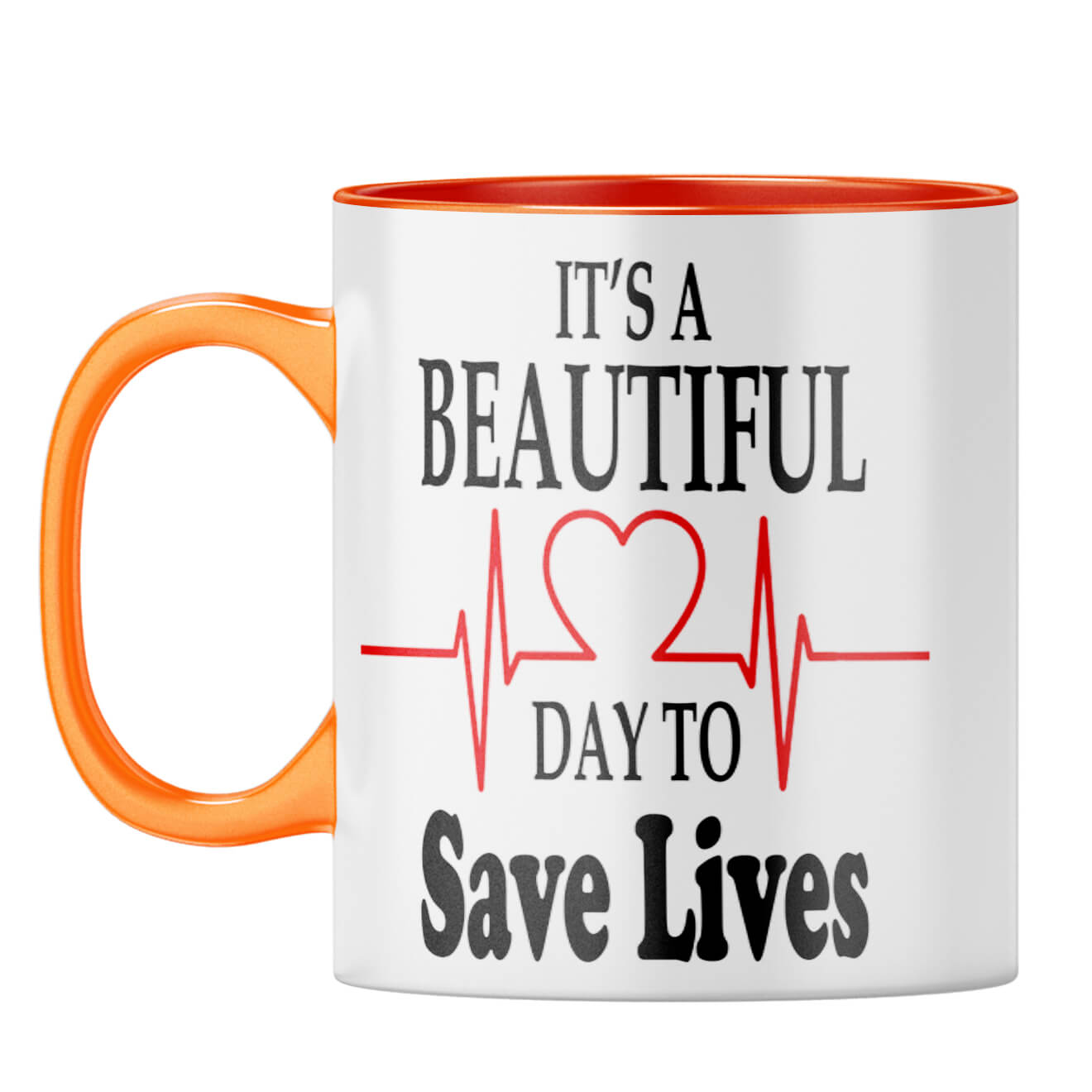Doctor Life Coffee Mug Orange