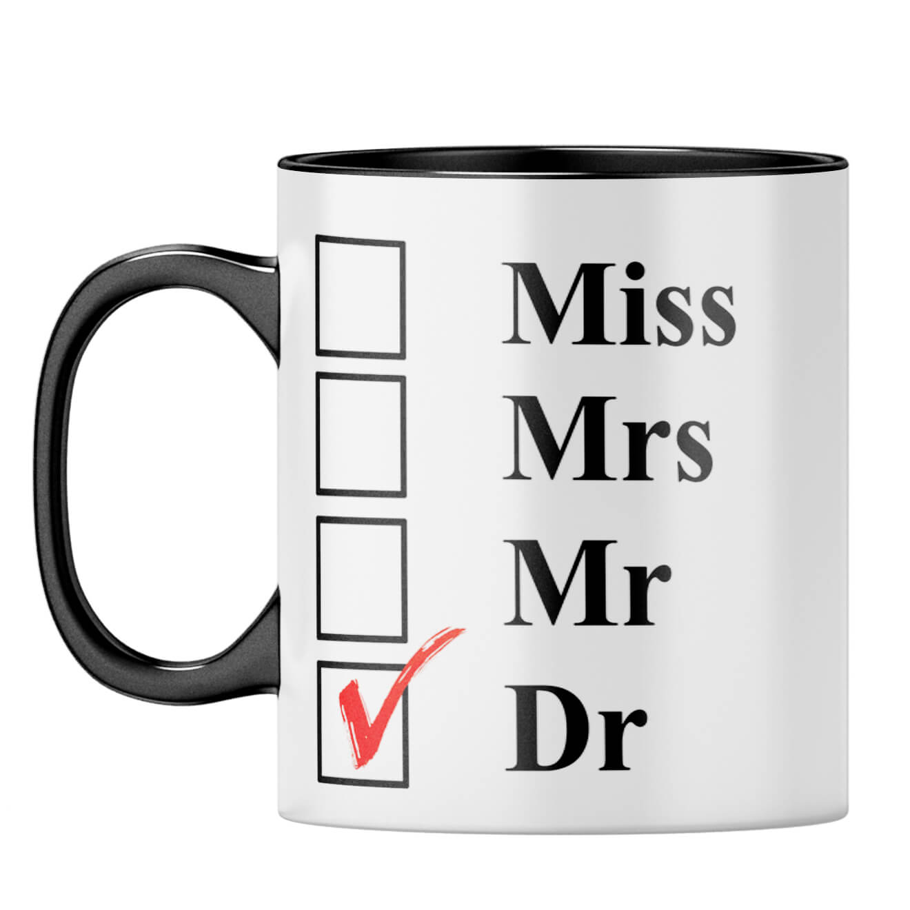 Doctor Coffee Mug Black