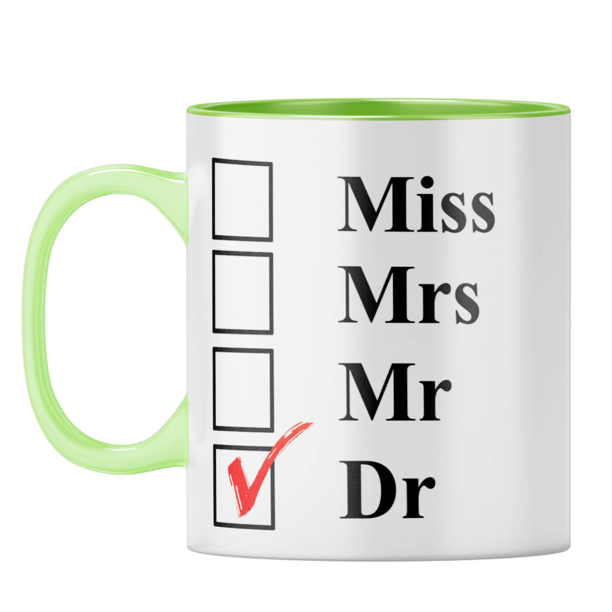 Doctor Coffee Mug Light Green