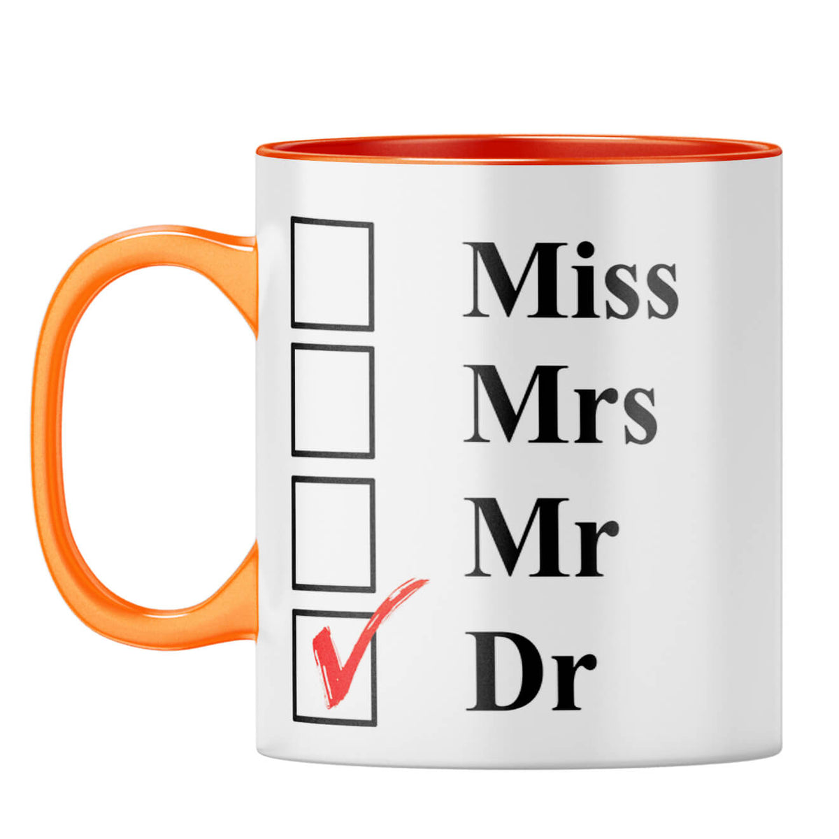 Doctor Coffee Mug Orange