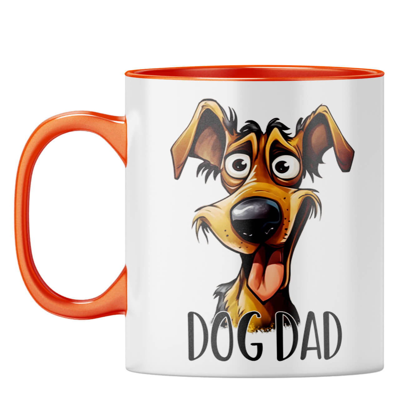 Dog Dad Coffee Mug Orange