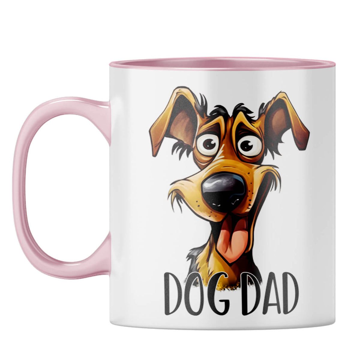 Dog Dad Coffee Mug Pink