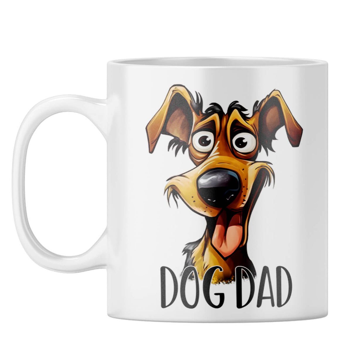 Dog Dad Coffee Mug White