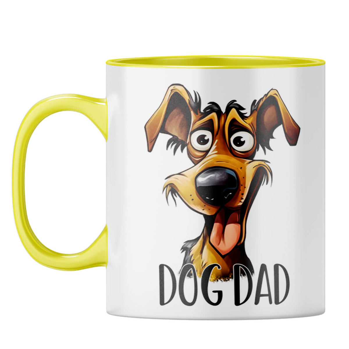 Dog Dad Coffee Mug Yellow