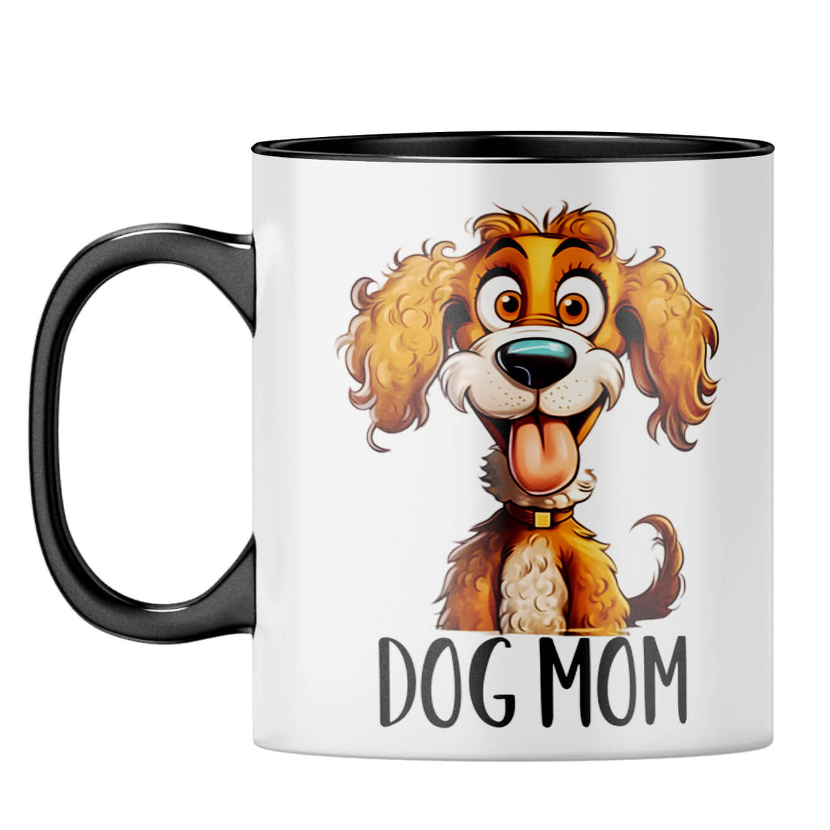 Dog Mom Coffee Mug Black
