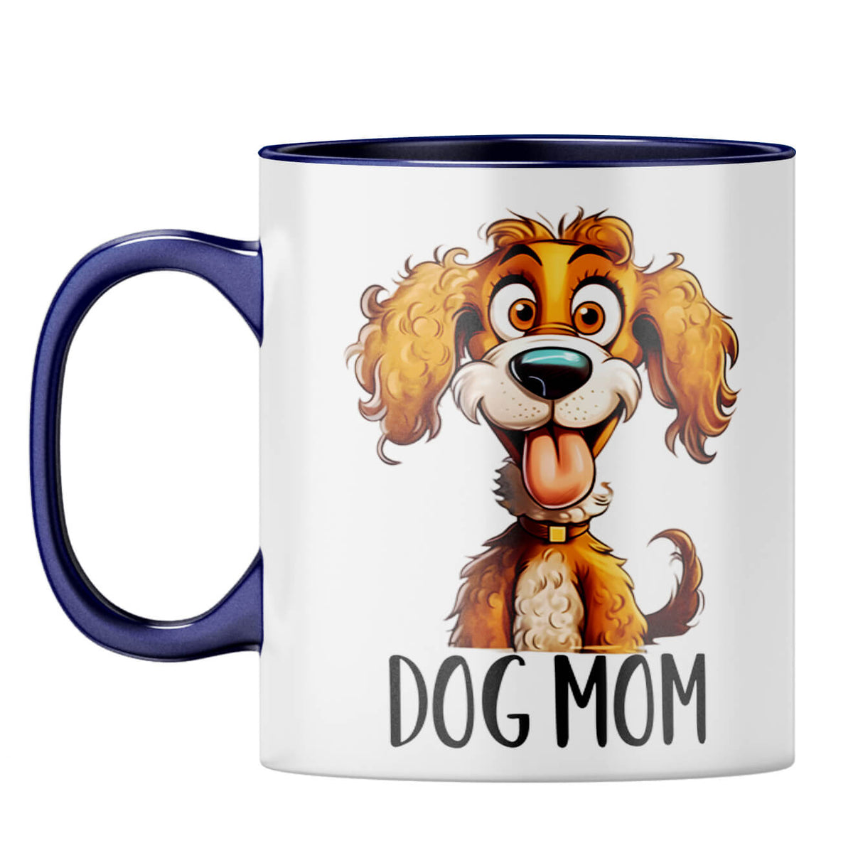 Dog Mom Coffee Mug Dark Blue