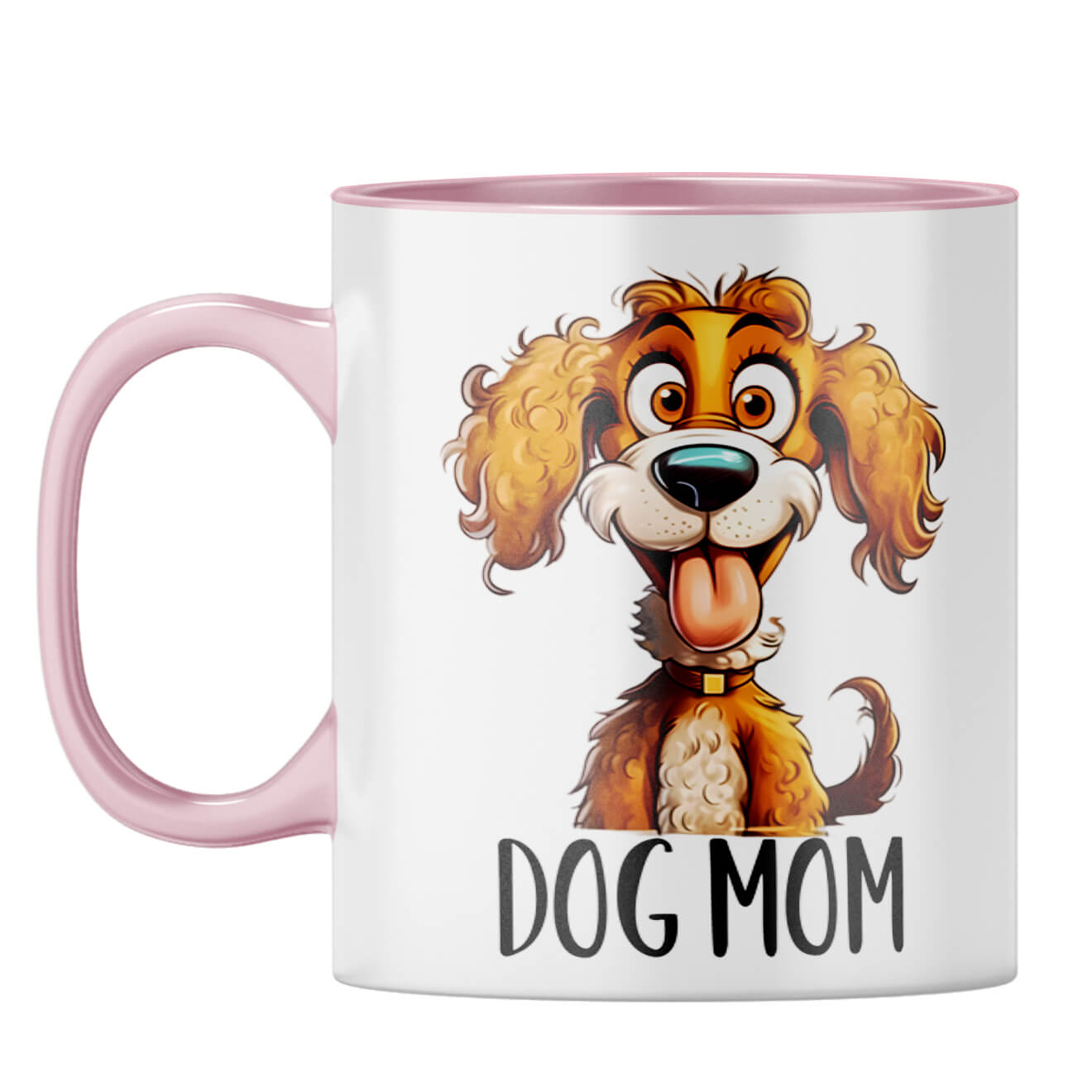 Dog Mom Coffee Mug Pink