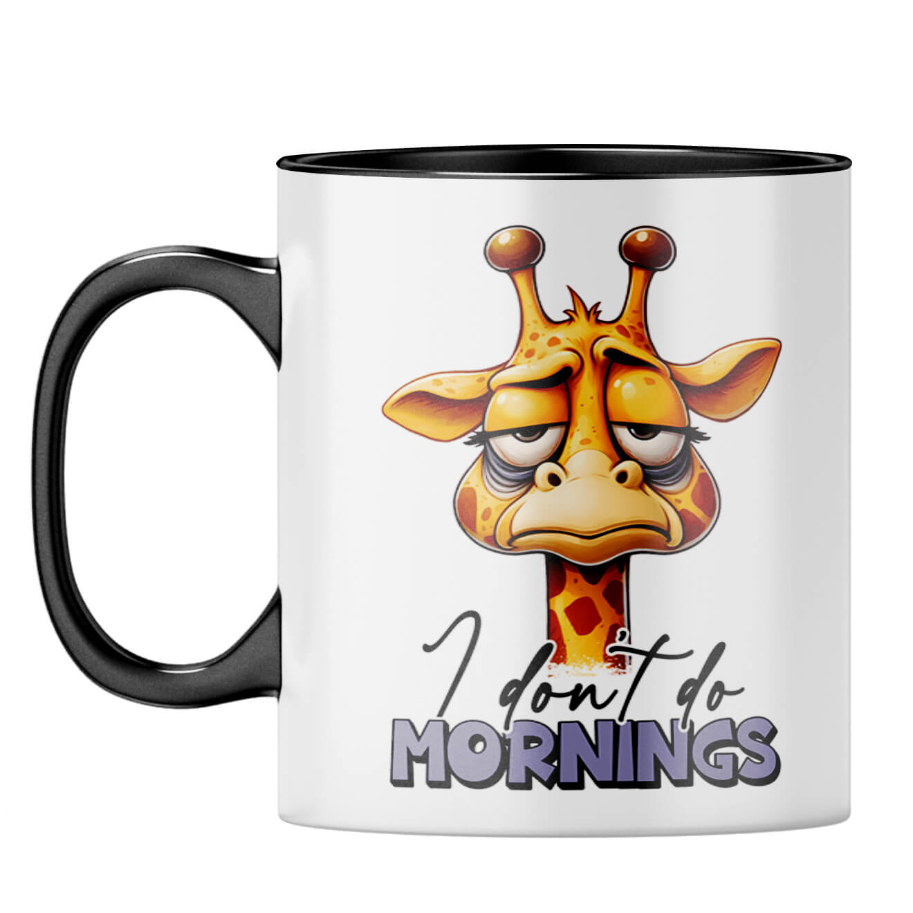 Dont Do Mornings Coffee Mug Black