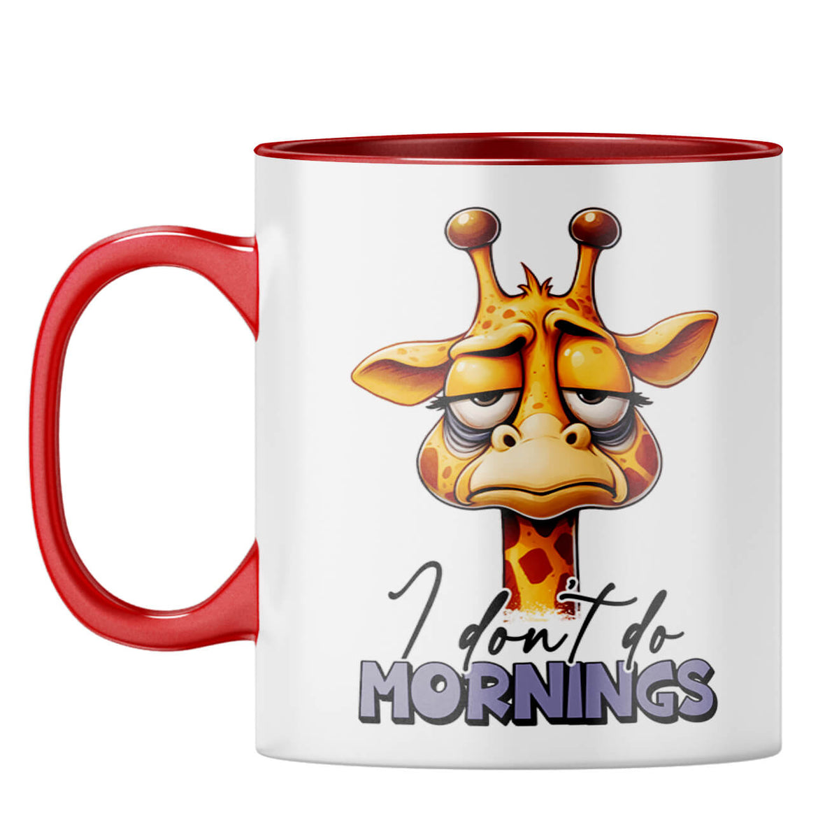 Dont Do Mornings Coffee Mug Red